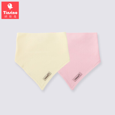 

Filament bird TINSINO baby saliva towel baby triangle towel bib pocket scarf headband bib supplies two with phosphorescent yellow light pink code