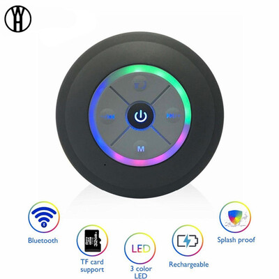 

WH Q9 Wireless Bluetooth Portable Subwoofer Waterproof Speaker Car Handsfree Call Music Suction Mic For Iphone phone xiaomi