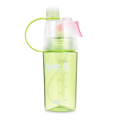 

600ml Cooling Water Bottle Health Portable Lemon Juice Fruit Drinking Bottle Plastic mist Spray Cup Kettle Outdoor Sport Running h
