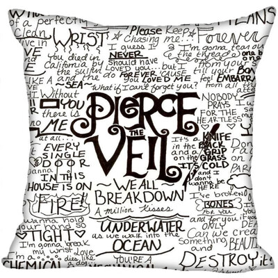 

PierceThe Veil Pillow Case High Quality New Years Pillowcase Wedding Decorative Pillow Cover Gift For Children