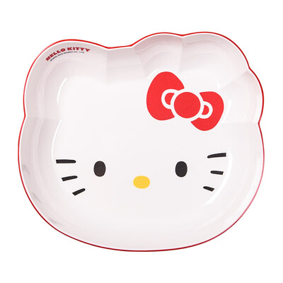 

Wuhe WUHE HELLO KITTY Hello Kitty long handle childrens milk thistle cute cartoon shatter-resistant baby food supplement tableware KT-908