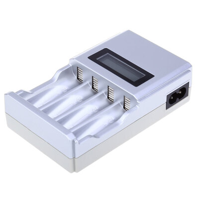 

4 Slots Intelligent AA AAA Battery Charger with LCD Display