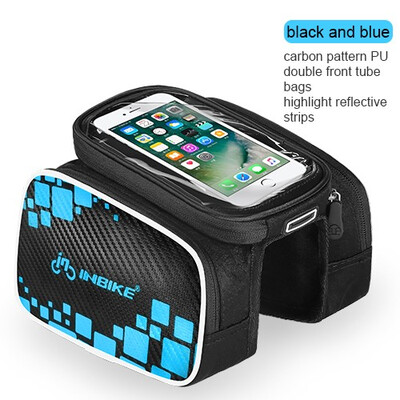 

INBIKE MTB Road Bike Bags Rainproof Touch Screen Cycling Top Front Tube Frame Bags 60 Inch Cellphone Case Bicycle Accessories