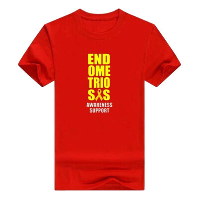 

Endometriosis Awareness Support Yellow Ribbon T-Shirt