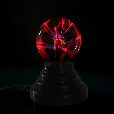 

3" Plasma Ball Static Electric Lamp with Touch Sensation Night Light Home Kids Room Decor Party Bedroom Plasma Globe