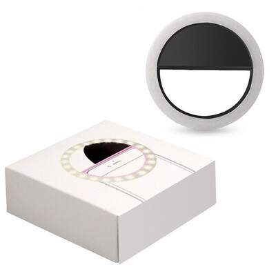 

Rechargeable Selfie Portable LED Ring Fill Light for iPhone Android Women