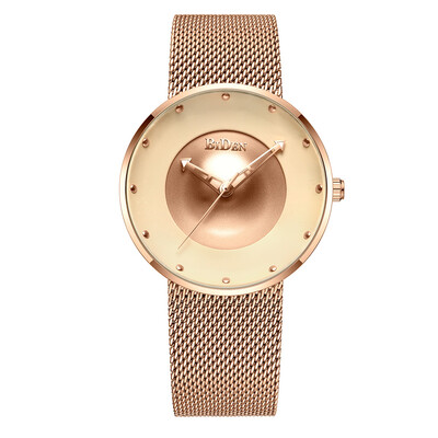 

BIDEN 0078 Simplicity Men Analog Stainless Steel Watch Ba Top Clock Quartz Watch