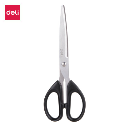 

Deli deli 180mm medium office life scissors black 6009