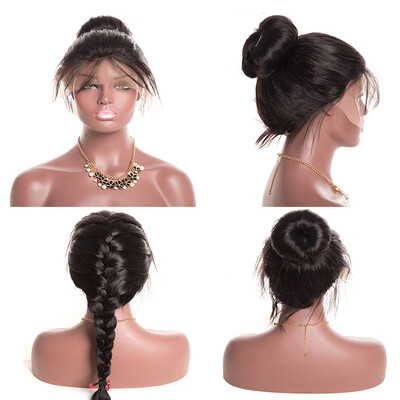 

360 Lace Frontal Wigs For Black Women 150 Density Pre Plucked 9A Straight Human Hair 360 Lace Wigs