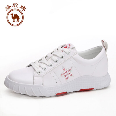 

Camel brand small white shoes womens casual belt flat sports shoes breathable W91523504 white red 37235 yards