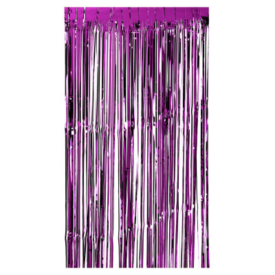 

100 200cm Metallic Foil Fringe Curtain Tinsel Shimmer Window Door Curtain Wall Backdrop Panel Decoration for Wedding Christmas P