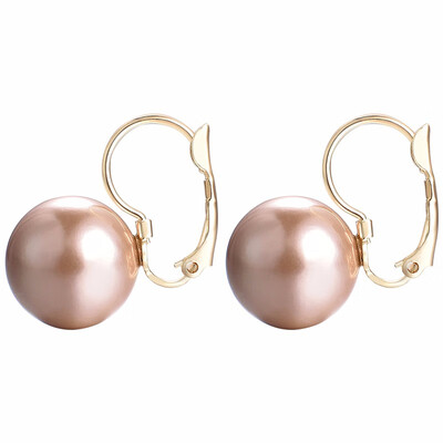 

Yoursfs New Fashion Round Earrings Imitation pearl earring With Czech Crystal Women Earrings Wholesale Jewelry good for mothers d