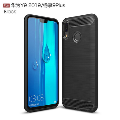 

Goowiiz Phone Case For Huawei Y9 2019Honor 9 Plus8c8x MaxMax Enjoy Fashion Slim Carbon Fiber TPU Soft Silicone Prevent falling