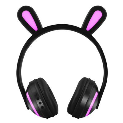 

ZW-19 Wireless Bluetooth Headset Glowing Earphones Stereo Music Hands-free wMic Colorful Headphones w Adjustable Headband for De