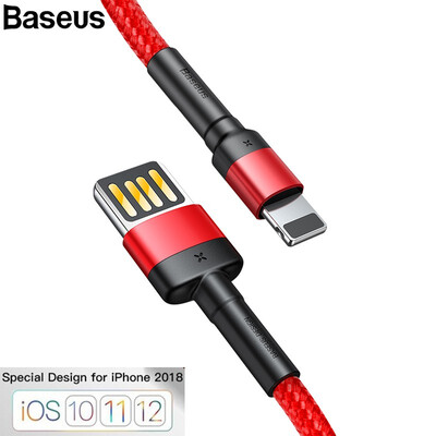 

Baseus Special Reversible 8 Pin USB Cable for iphone XS XR XS Max X 8 7 6 Fast charging& Data Transfer