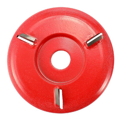 

Three Teeth Woodworking Turbo Tea Tray Digging Wood Carving Disc Tool Milling Cutter for 16mm Aperture Angle Grinder