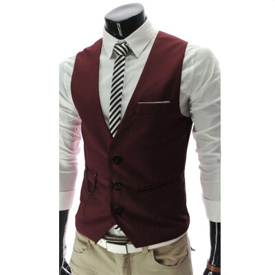 

Mens Plus Size Fashion 1 Piece Business Vest Clearance sale