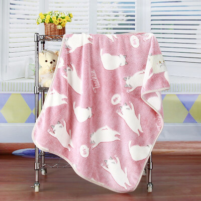 

Spring&Autumn Cartoon Children Blankets Infant Air-conditioned Flannel Nap Blanket