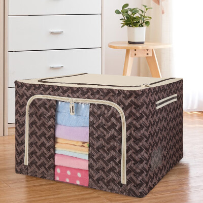 

Green source storage box bed under the clothes miscellaneous underwear finishing box cartoon storage box cloth storage box oversized 88L coffee color weaving