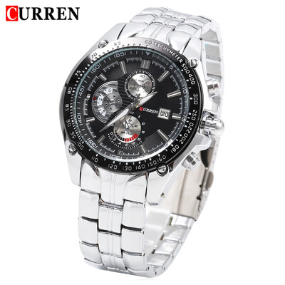 

CURREN 8083 Male Quartz Watch 3ATM Luminous Pointer Wristwatch