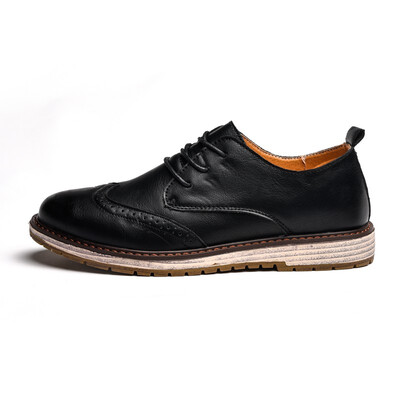 

Summer new hollow comfortable flat with round head daily leisure does not wear feet wear mens shoes