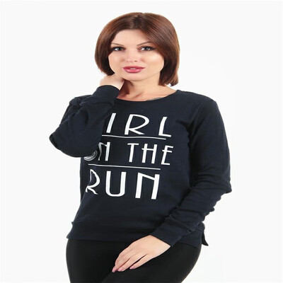 

2018 autumn new style letter printed long-sleeved sweater suit