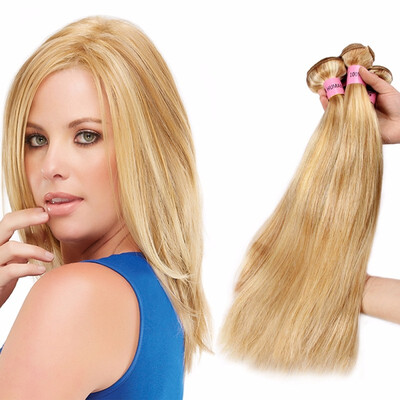 

Nami Hair Piano Color Brazilian Straight Hair Weave 3 Bundles Honey Blonde P27613 Human Hair Extensions
