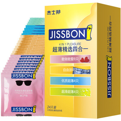 

Jasper condom condom male sleeves sexy ultra-thin five-in-one 32 packs super 8 cool 8 light thin 8 dynamic large particles 4 dynamic thread 4 adult products