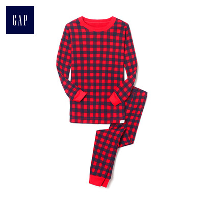 

GAP flagship store female young new year red big square long sleeve underwear set home service 397136 modern red 2YRS