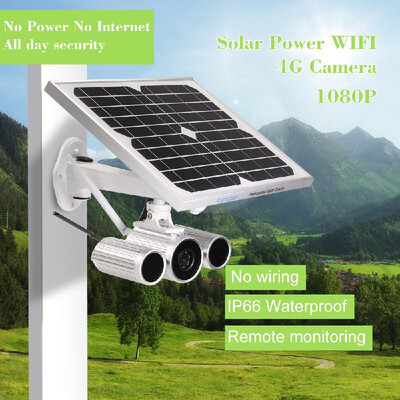 

Wanscam 1080P Solar Power IP Camera 4G Wireless WIFI IP Camera IR-CUT Night Vision Waterproof Outdoor Solar & Battery Power 3G GS