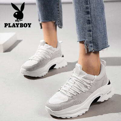 

Playboy PLAYBOY casual sports shoes trend fashion comfortable lace thickening 1370 white 39
