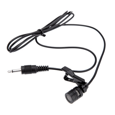 

Lavalier Clip Metal Mono Microphone 35mm with Collar Clip for Lound Speaker Computer PC Laptop