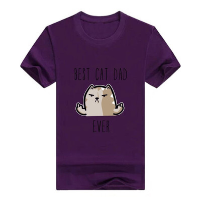 

Funny Cat Gifts Best Cat Dad Ever Young Mens T-Shirt