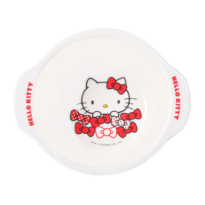 

Wuhe WUHE HELLO KITTY Hello Kitty long handle childrens milk thistle cute cartoon shatter-resistant baby food supplement tableware KT-908