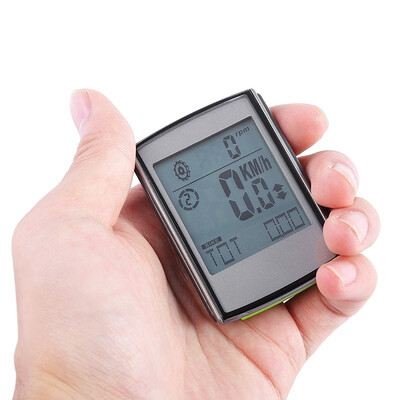 

Water Resistant Wireless Cadence Heart Rate Speed 3 in 1 Cycle Computer Speedometer with LCD Backlight