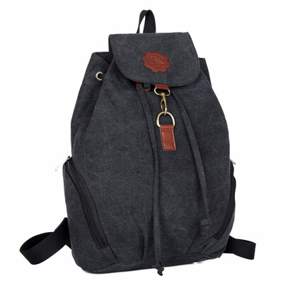 

2018 Women Canvas Backpack Drawstring Travel Schoolbag Casual Back Bag Schoolbag Female Rucksack Shoulder Bag for Girls
