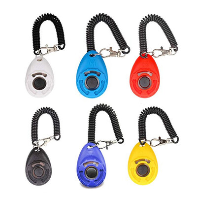 

UNJIKUniversal Remote Portable Animal Dog Button Clicker Sound Trainer Pet Training Tool Control Wrist Band Accessory New Arrival