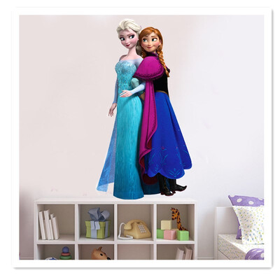 

Winter Romance Love Princess Shaana Can Remove Cartoon Cartoon Wall Sticker Young Child Bedroom Living Room Wall Sticker