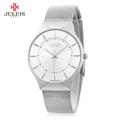 

Julius JA - 577 Male Quartz Wrist Watch Ultrathin Stainless Steel Mesh Band