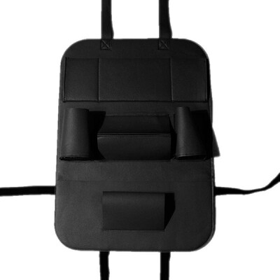 

Pu Leather Car Seat Back Organizer And IPad Mini Holder Universal Use As Car Backseat Organizer for Kids Storage Bottles Tissue Bo