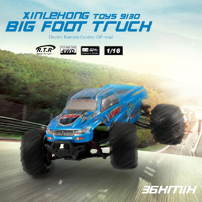 

XINLEHONG TOYS 9130 116 Big Feet Truck 24GHz 4WD 36kmh High Speed Remote Control RTR RC Car