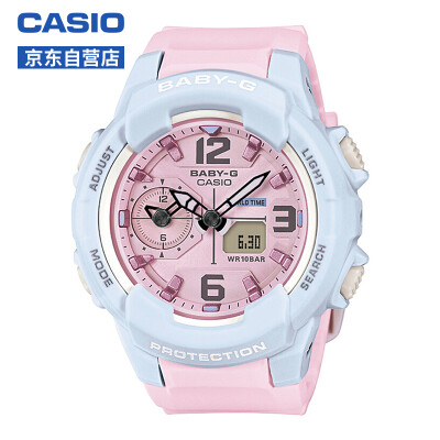 

CASIO watch BABY-G Ms macarons color shockproof waterproof LED lighting watch BGA-230PC-2B-T