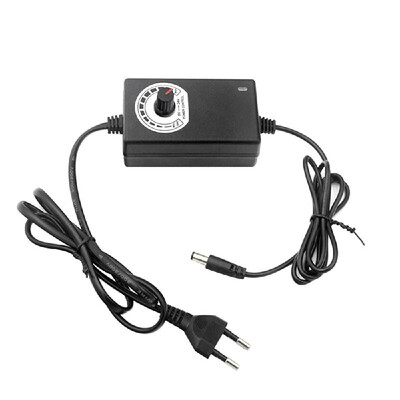 

12V Adjustable Power Supply Adapter AC DC 3V - 12V 2A 24W Universal Charger Voltage Regulator Driver for Led-Strip US-Plug
