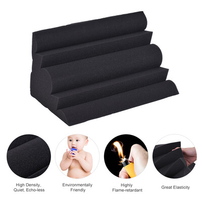 

2 Pack Studio Acoustic Foams Sponge Panel Wall Corner Tiles Absorption Sound Insulation Foam Fire Retardant High Density Black 30