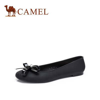 

Camel CAMEL ladies fresh&comfortable bow round head flat shoes A912266159 black 39