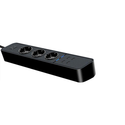

Smart Wifi Power Strip Surge Protector Multiple Power Sockets 4 USB Port Voice Control for Amazon Alexas Google Home Timer