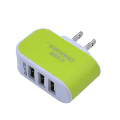 

Universal 3 Ports USB Wall Charger Home Travel AC Charger Adapter EU-Plug for Tablets Smartphones