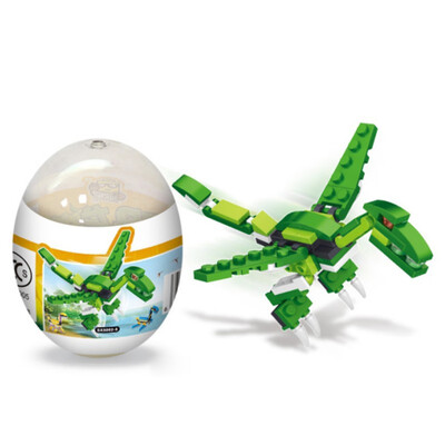 

Creative Assembly Deformation Dinosaur Eggs ABS Plastic Novelty Educational Pterosaur Toys Gift for Children