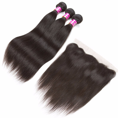

Hot real hair hair straight long hair curtain