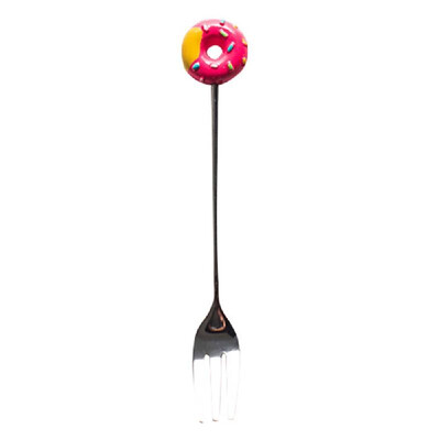 

Cute 304 Stainless Steel Spoon Fork Doughnut Cartoon Animal Head Coffee Ice Cream Dessert Tea Candy Kitchen Flatware Gift Tablewar